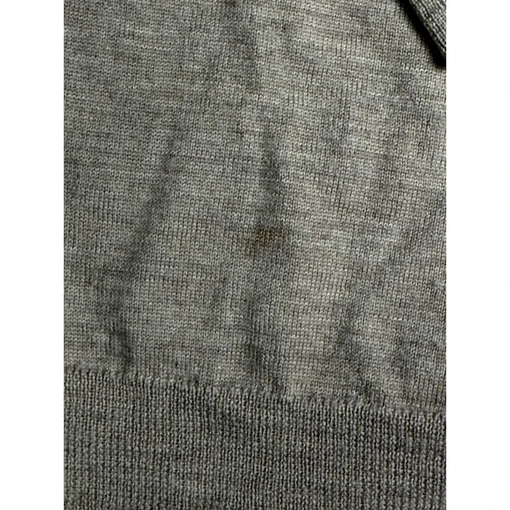 J. Crew‎ Womens 100% Merino Wool Lace Shoulder Sweater Taupe Brown Small